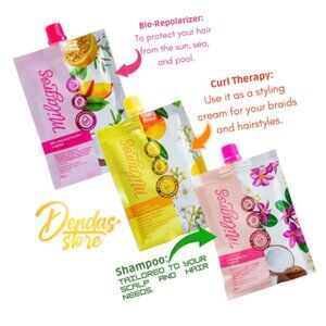 Milagros Mini 3-Pack Kit: Shampoo, Curl Therapy, & Bio-Repolarizer – 100g Each